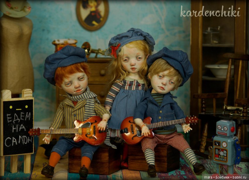 Новые девочки на выставку от Kardenchiki art dolls