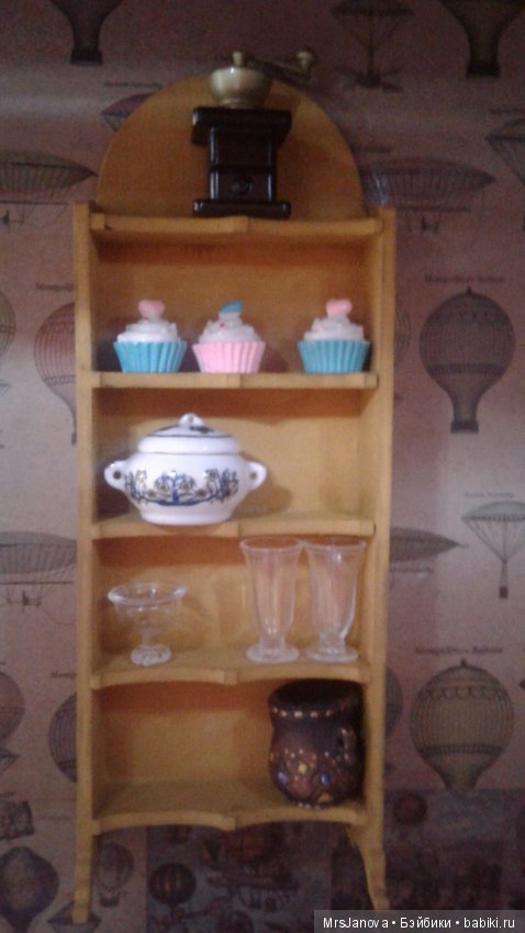 Кукольная кухня на полке стеллажа: румбокс (фото 2)