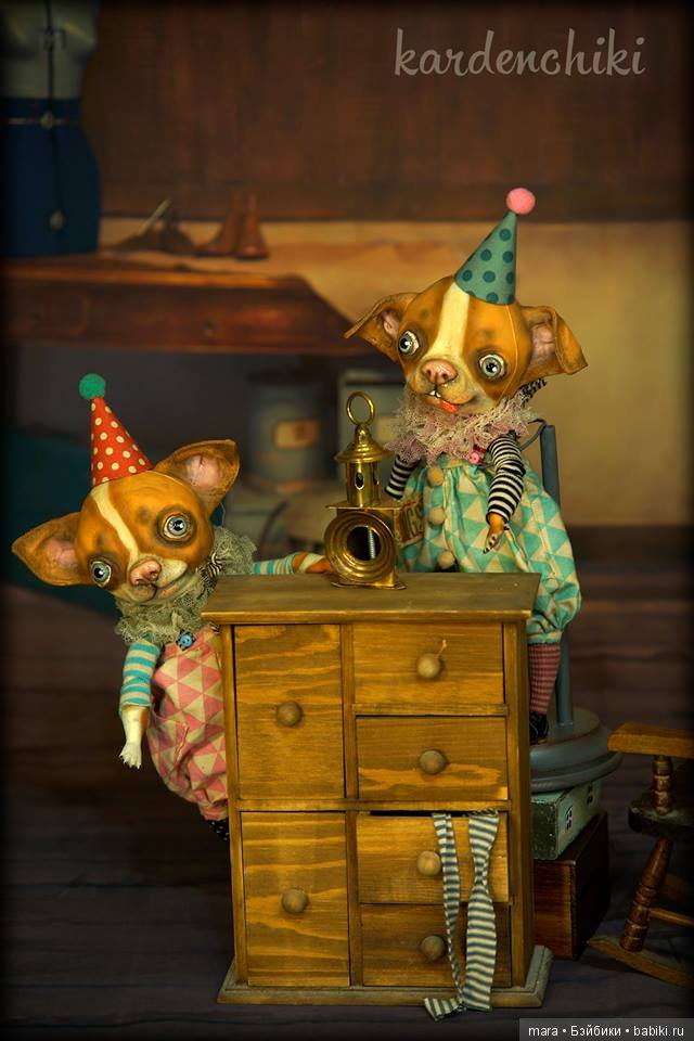 Дрессированные собачки и кот от Kardenchiki art dolls (фото 6)