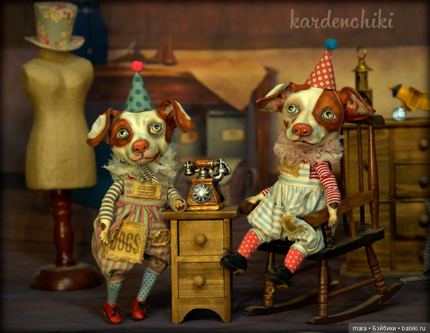 Дрессированные собачки и кот от Kardenchiki art dolls (фото 10)