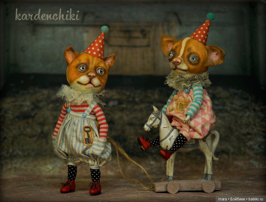 Дрессированные собачки и кот от Kardenchiki art dolls (фото 8)