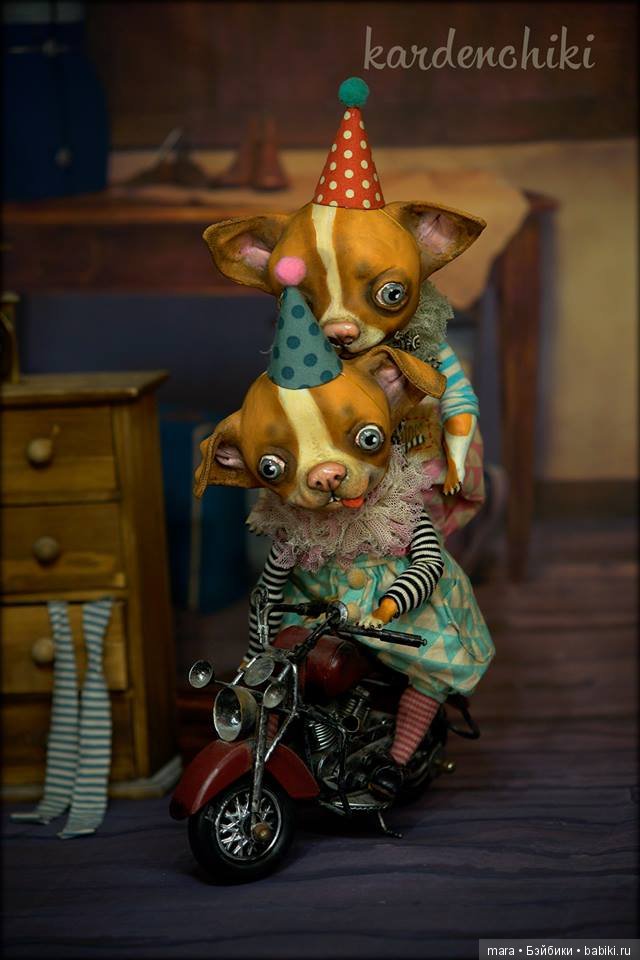 Дрессированные собачки и кот от Kardenchiki art dolls (фото 2)