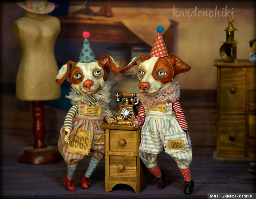 Дрессированные собачки и кот от Kardenchiki art dolls (фото 9)