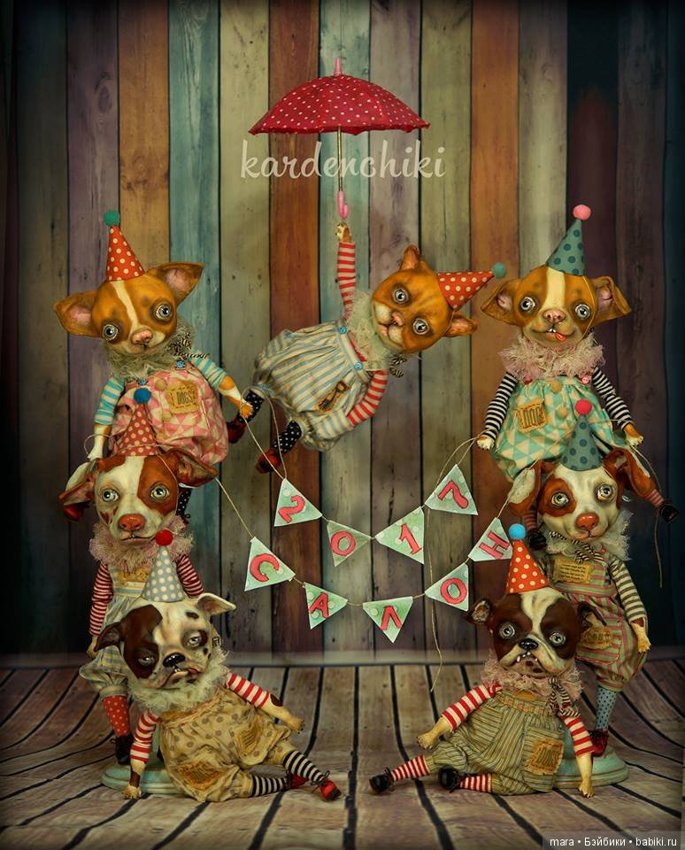 Дрессированные собачки и кот от Kardenchiki art dolls (фото 3)