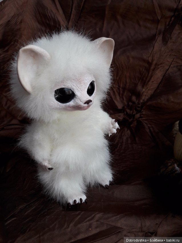 Малыш Ночной охотник — Игрушки в смешанной технике (мех и глина): Арт (фото 9)