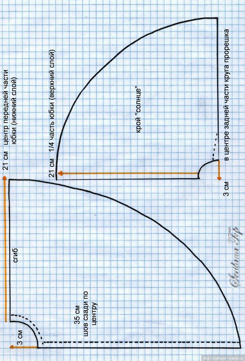 Красивое платье для куклы с выкройкой (фото 6)