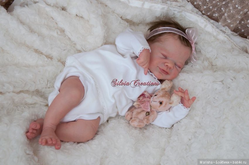 Малышка реборн из молда Joy от Silvia Ezquerra, скульптор Adrie Stoete (фото 3)