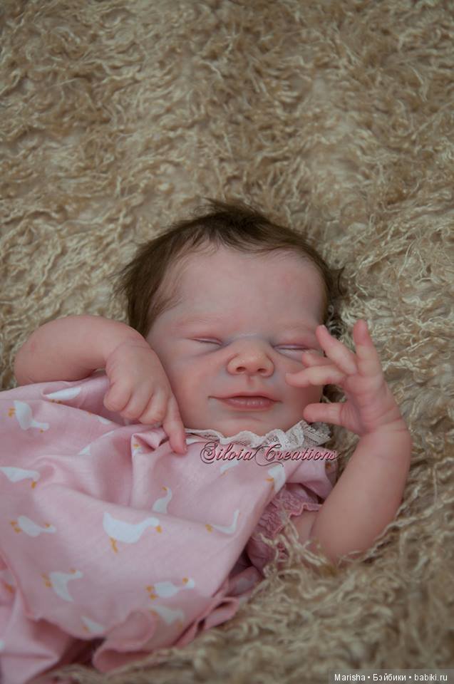 Малышка реборн из молда Joy от Silvia Ezquerra, скульптор Adrie Stoete (фото 2)