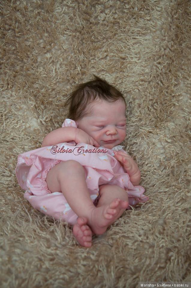 Малышка реборн из молда Joy от Silvia Ezquerra, скульптор Adrie Stoete (фото 8)