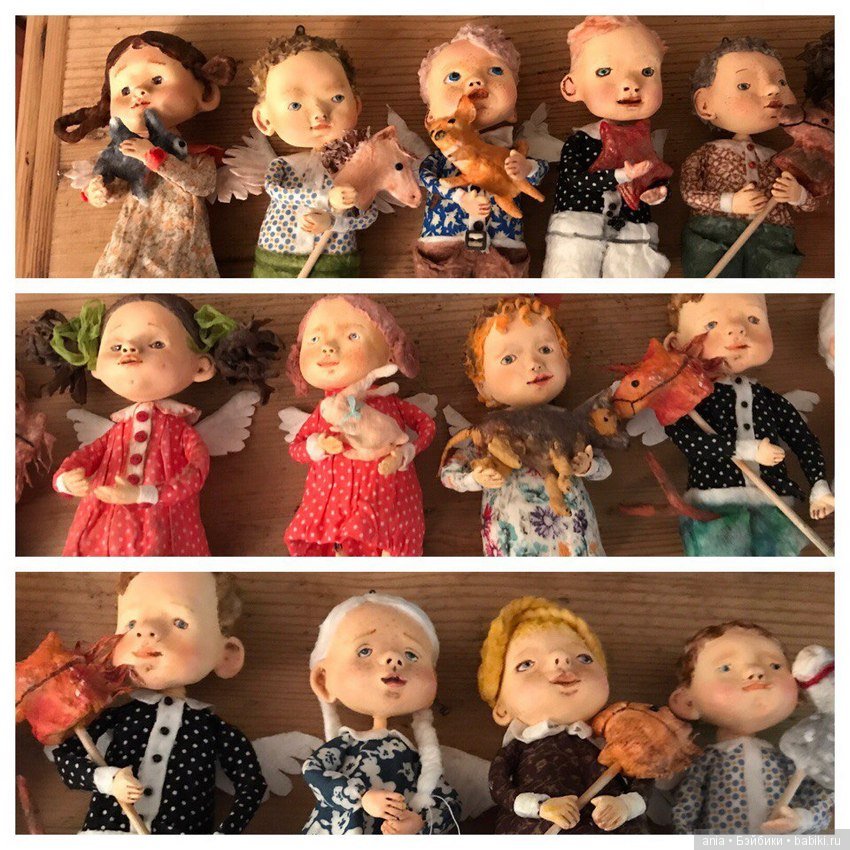 Ватные игрушки Елены Злоказовой (Попурри-Студия) и ее учениц