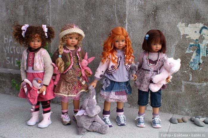 Angela Sutter. Группы кукол-девочек