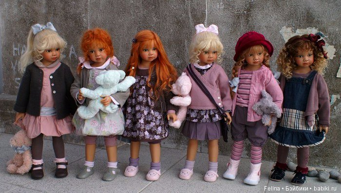 Angela Sutter. Группы кукол-девочек