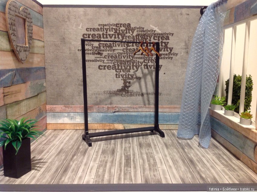 Румбокс 1:6/1:8 Маленькая комната с большим окном (фото 6)