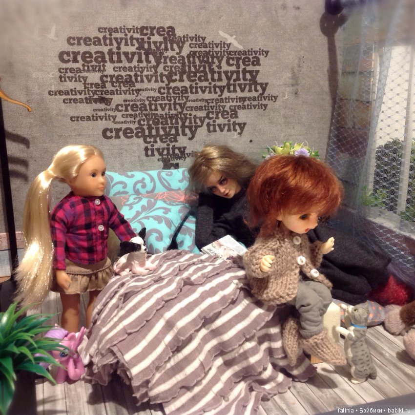 Румбокс 1:6/1:8 Маленькая комната с большим окном