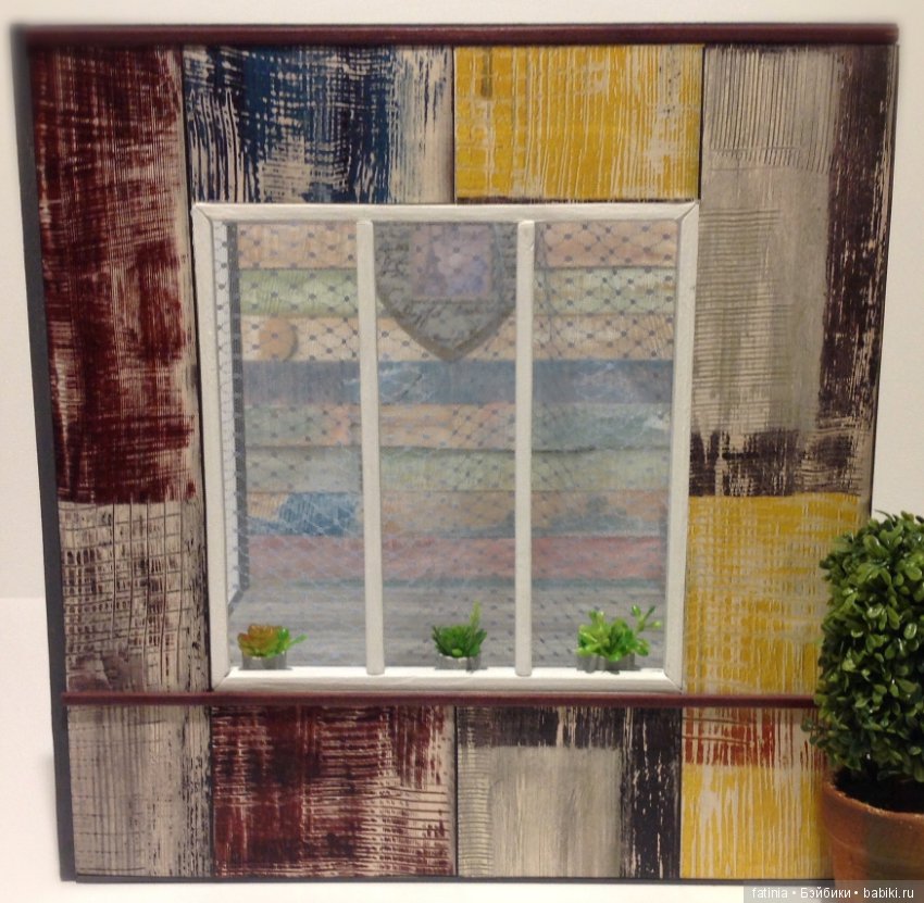 Румбокс 1:6/1:8 Маленькая комната с большим окном (фото 3)