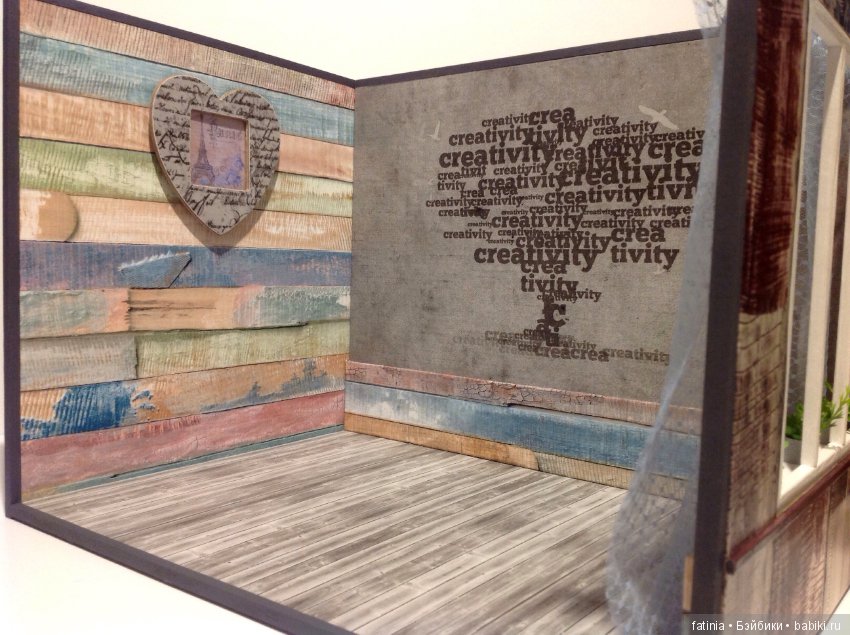 Румбокс 1:6/1:8 Маленькая комната с большим окном (фото 2)