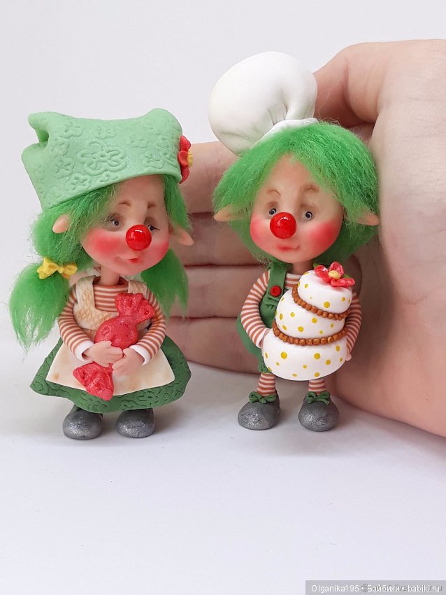 Лесные эльфики из полимерной глины (фото 2)
