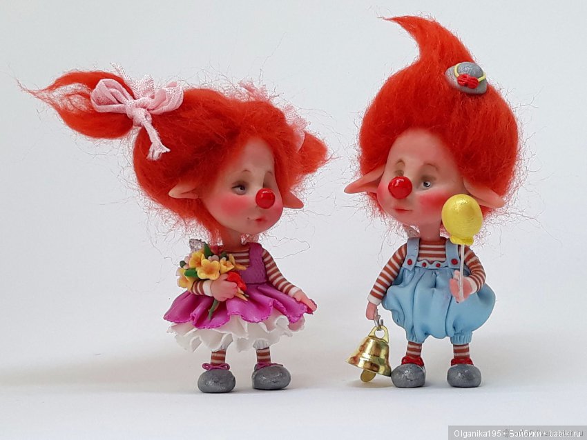 Лесные эльфики из полимерной глины (фото 4)