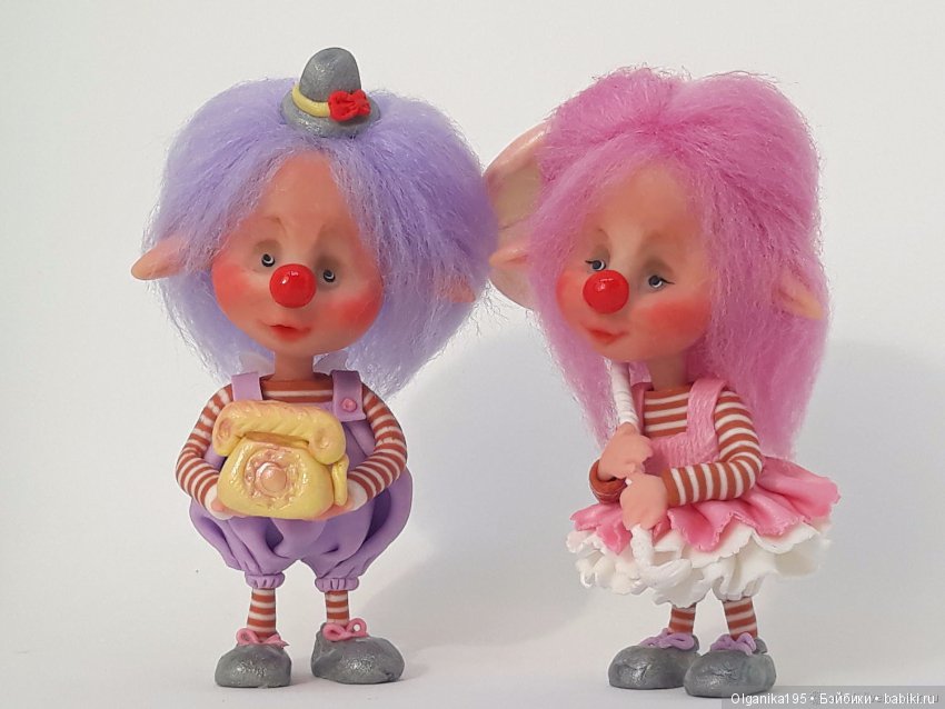 Лесные эльфики из полимерной глины