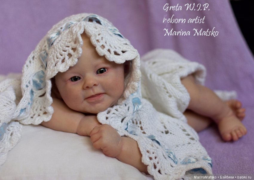 Гретуля - маленькая хитрулька. Кукла реборн Марины Мацко