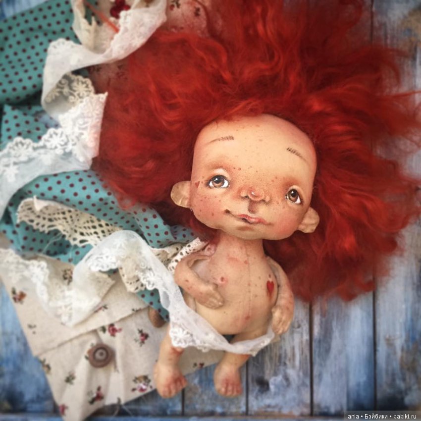 Текстильные куколки Олены Вербець