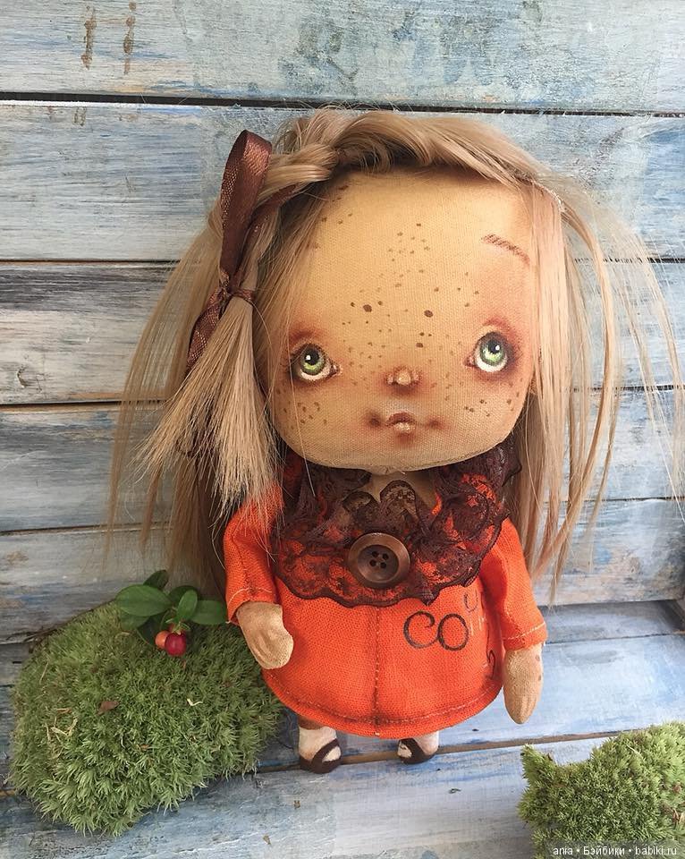 Текстильные куколки Олены Вербець