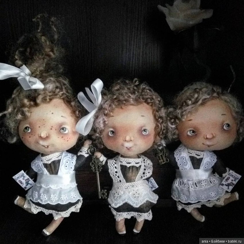 Текстильные куколки Олены Вербець