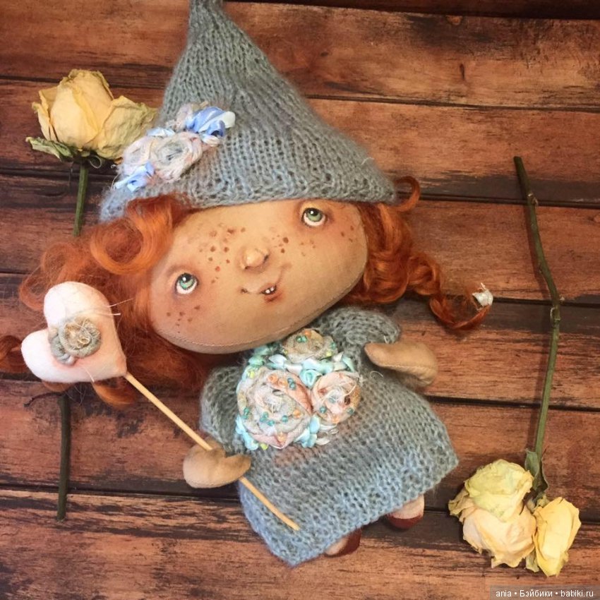 Текстильные куколки Олены Вербець