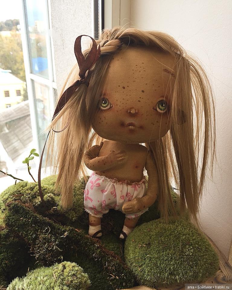 Текстильные куколки Олены Вербець