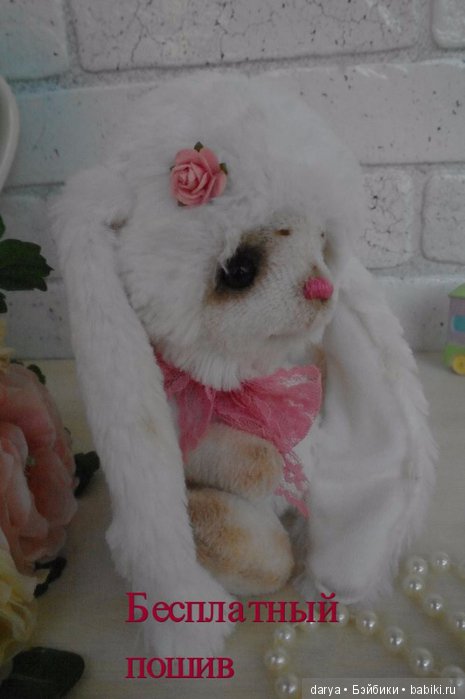 Зайка тедди с выкройкой, автор наталья Кичева