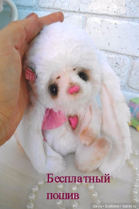 Зайка тедди с выкройкой, автор наталья Кичева (фото 3)