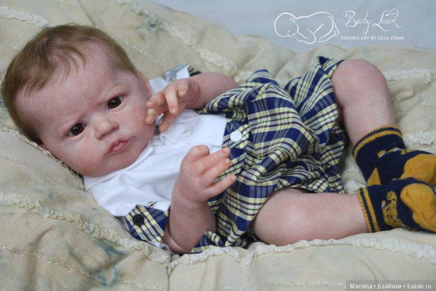 Малыш реборн Heron от скульптора A.K. Katigava, мастер прототипа Lilia Ziems (фото 8)