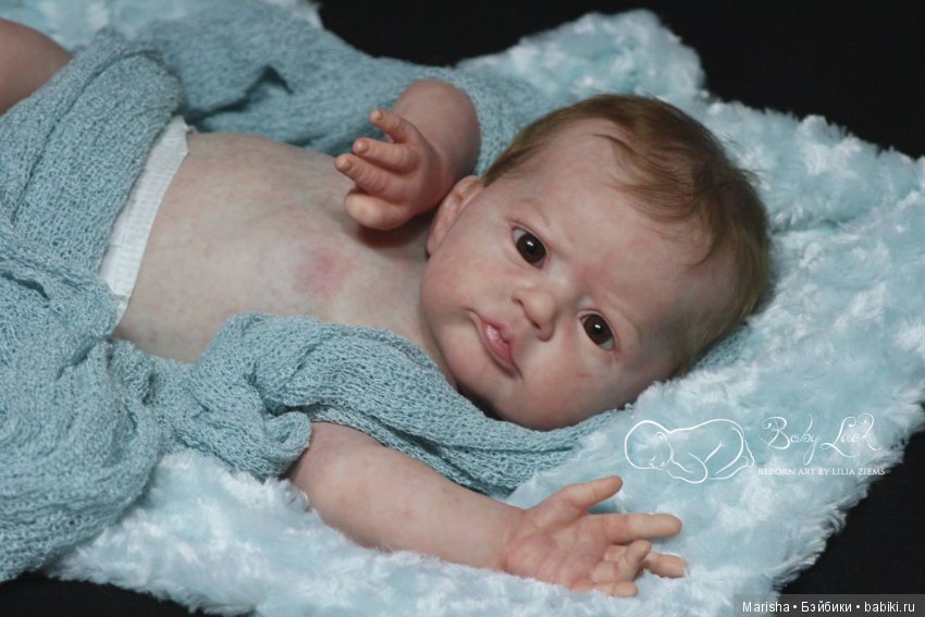 Малыш реборн Heron от скульптора A.K. Katigava, мастер прототипа Lilia Ziems (фото 9)