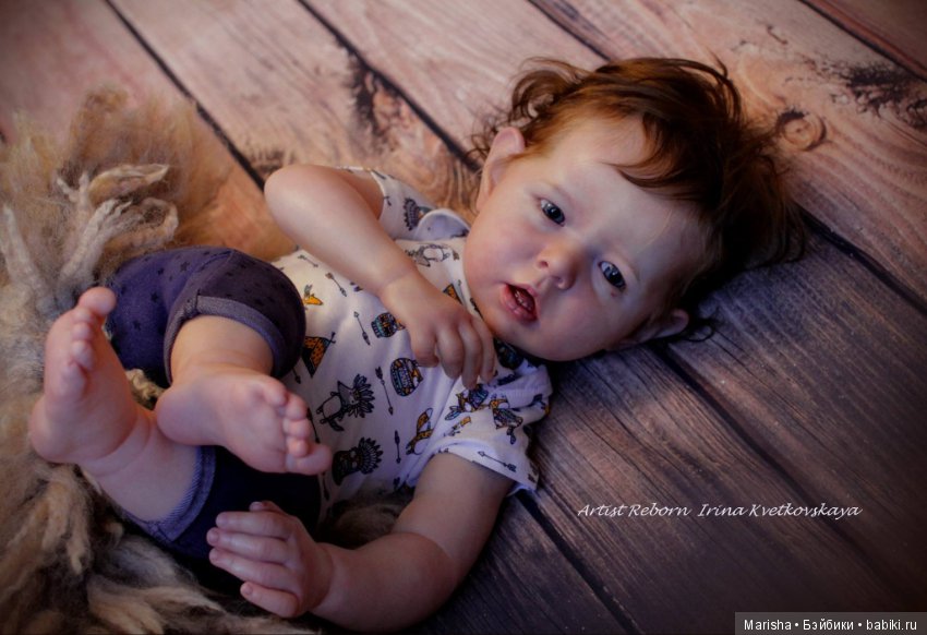 Малыш реборн Liam, скульптор Bonnie Brown. Автор прототипа Ирина Кветковская
