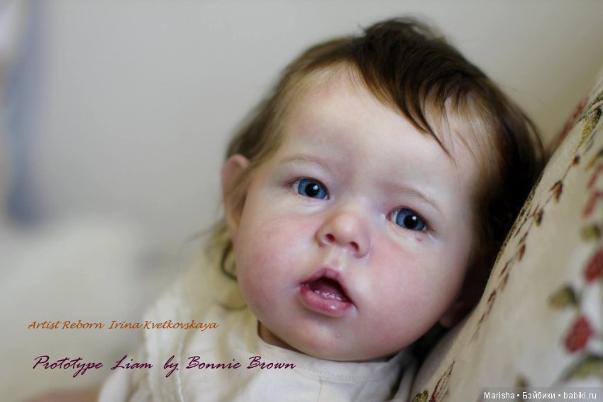 Малыш реборн Liam, скульптор Bonnie Brown. Автор прототипа Ирина Кветковская (фото 4)