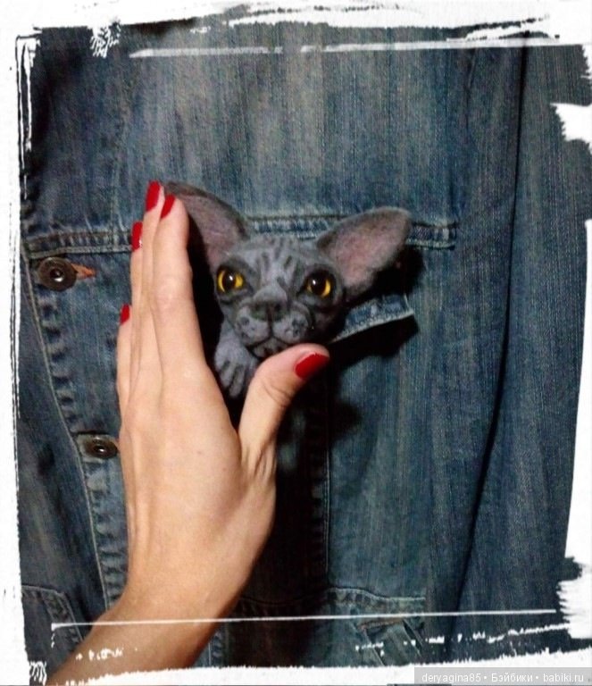 Брошь Сфинкс — Валяные игрушки из шерсти: сухое валяние (фото 2)