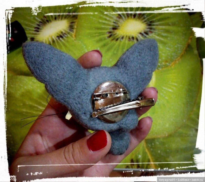 Брошь Сфинкс — Валяные игрушки из шерсти: сухое валяние