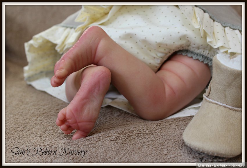 Малышка реборн из молда Kenai, скульптор Ina Volprich. Детская Sam's Reborn Nursery (фото 4)