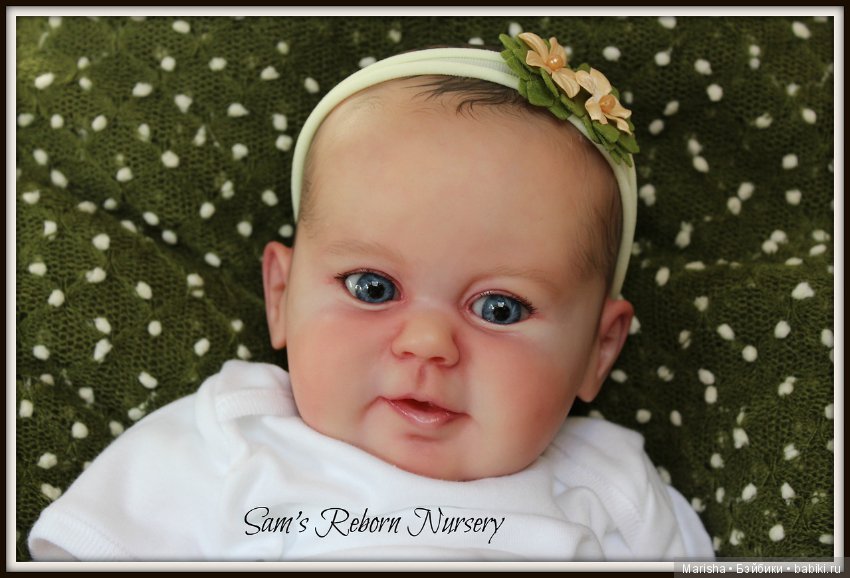 Малышка реборн из молда Kenai, скульптор Ina Volprich. Детская Sam's Reborn Nursery (фото 6)