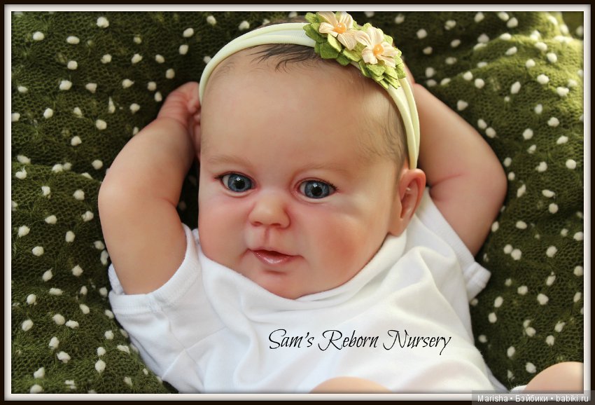 Малышка реборн из молда Kenai, скульптор Ina Volprich. Детская Sam's Reborn Nursery (фото 9)