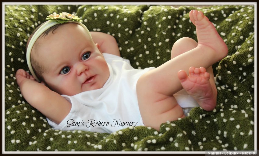 Малышка реборн из молда Kenai, скульптор Ina Volprich. Детская Sam's Reborn Nursery (фото 8)