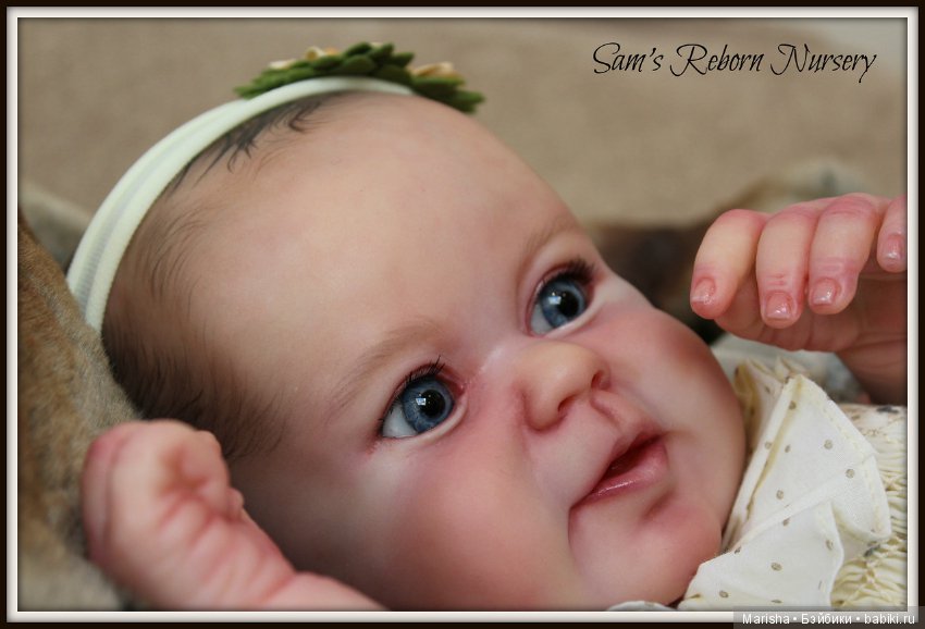 Малышка реборн из молда Kenai, скульптор Ina Volprich. Детская Sam's Reborn Nursery (фото 3)