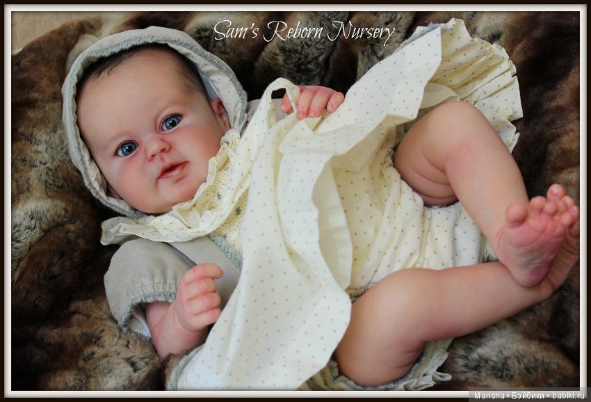 Малышка реборн из молда Kenai, скульптор Ina Volprich. Детская Sam's Reborn Nursery (фото 2)