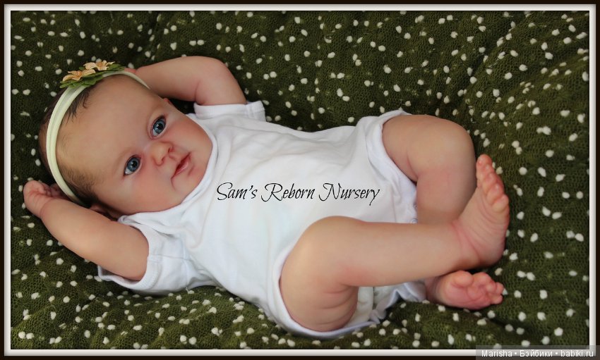 Малышка реборн из молда Kenai, скульптор Ina Volprich. Детская Sam's Reborn Nursery (фото 7)