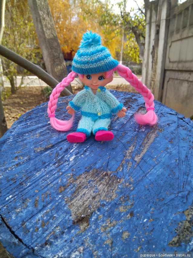 Хотела куклу с розовыми волосами? Получи! Кукла Флетси, Flatsy doll (фото 3)