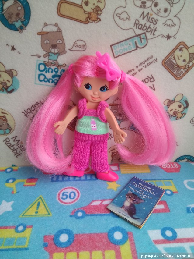 Хотела куклу с розовыми волосами? Получи! Кукла Флетси, Flatsy doll