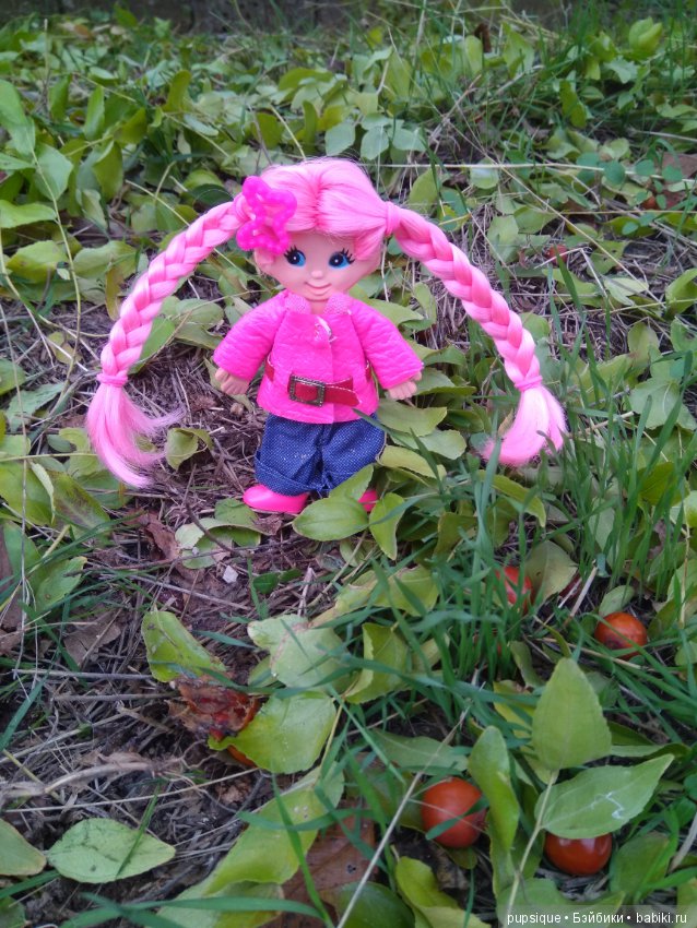 Хотела куклу с розовыми волосами? Получи! Кукла Флетси, Flatsy doll