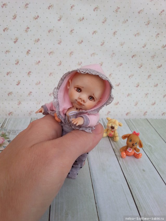 Викуся — Авторские миниатюрные куклы: лепка (фото 6)