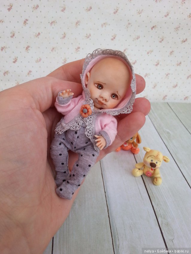 Викуся — Авторские миниатюрные куклы: лепка (фото 2)