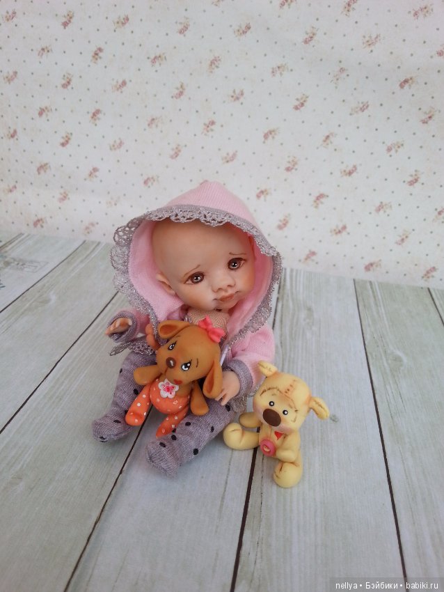 Викуся — Авторские миниатюрные куклы: лепка (фото 5)